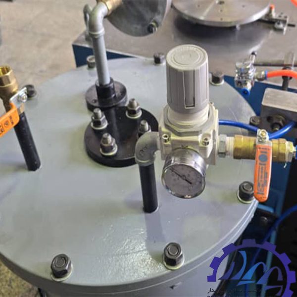 چسب زن دو قلو درب و کف سطل فلزی